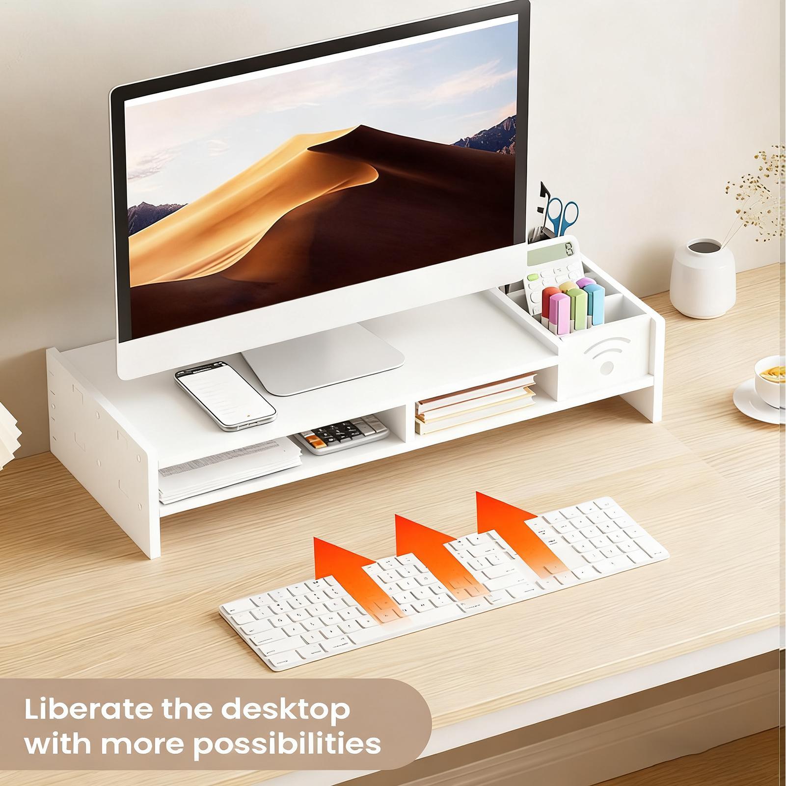 Monitor Riser Stand - Computer Monitor Stand For Desk 2-Tier