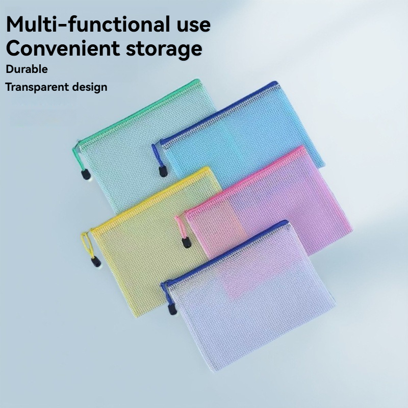 Home Office Student - 5PCS Stationery Storage Folder File Mesh