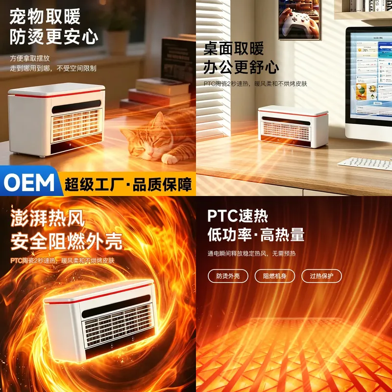 Home Office Student - New home desktop small heater office