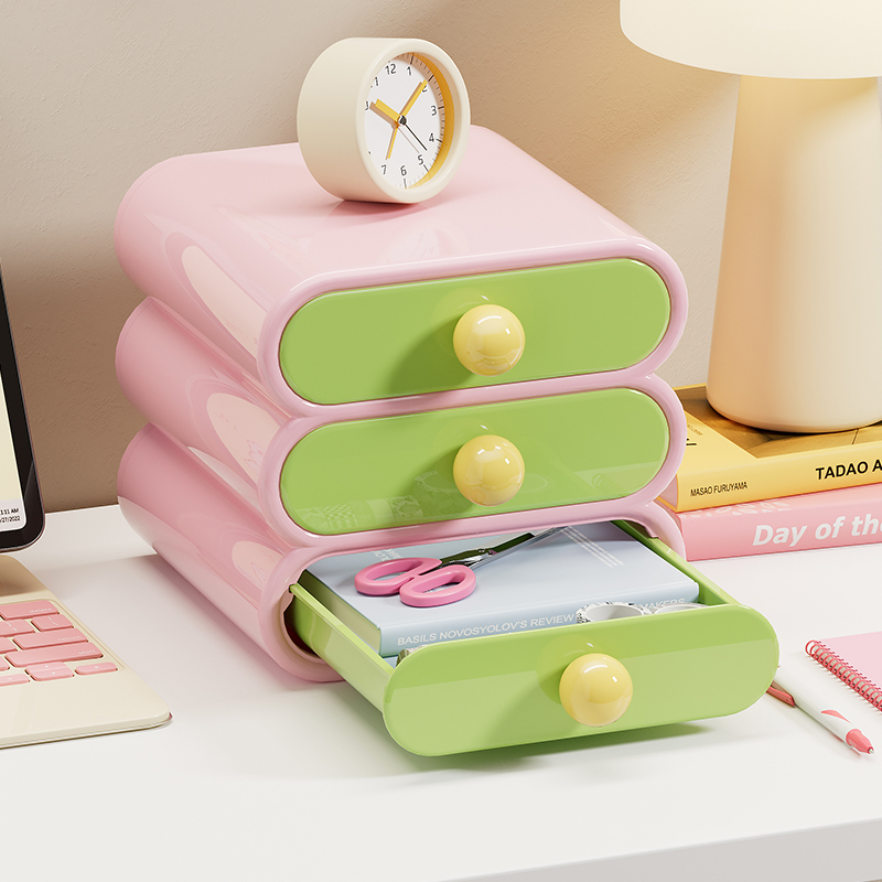 Home Office Student - Uforu Dopamine Desk Organizer, 3-Tier Drawer