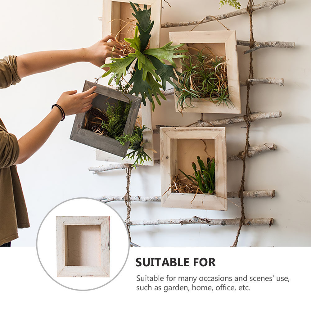 1Pcs Eco Friendly Wooden Flowe - огляд і ціна Home Office With Plants