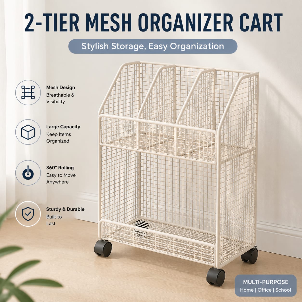Mobile Rolling Book Cart with  - огляд і ціна Rolling File Cart