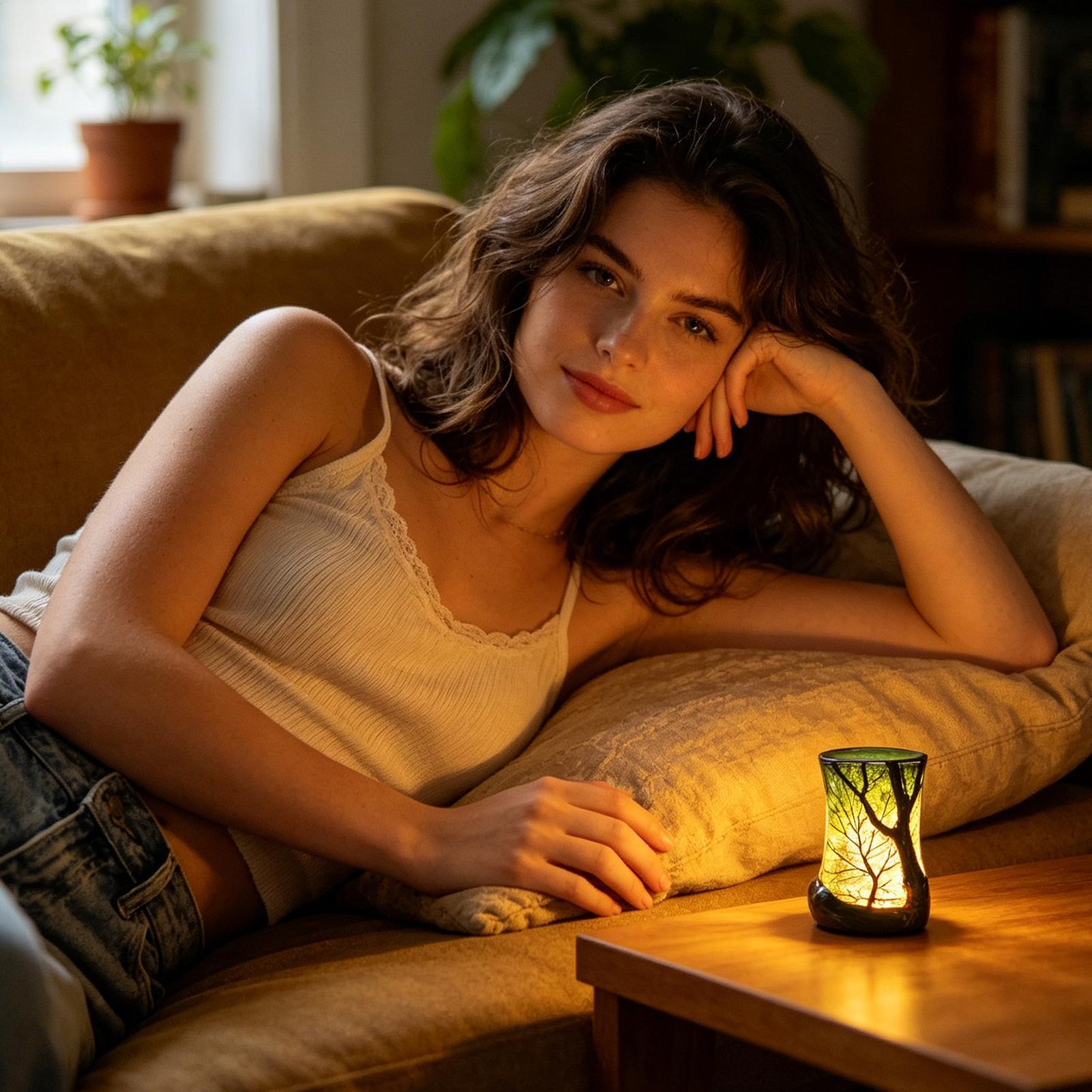 Bedside Table Lamp Forest Nigh - огляд і ціна Office Table Home