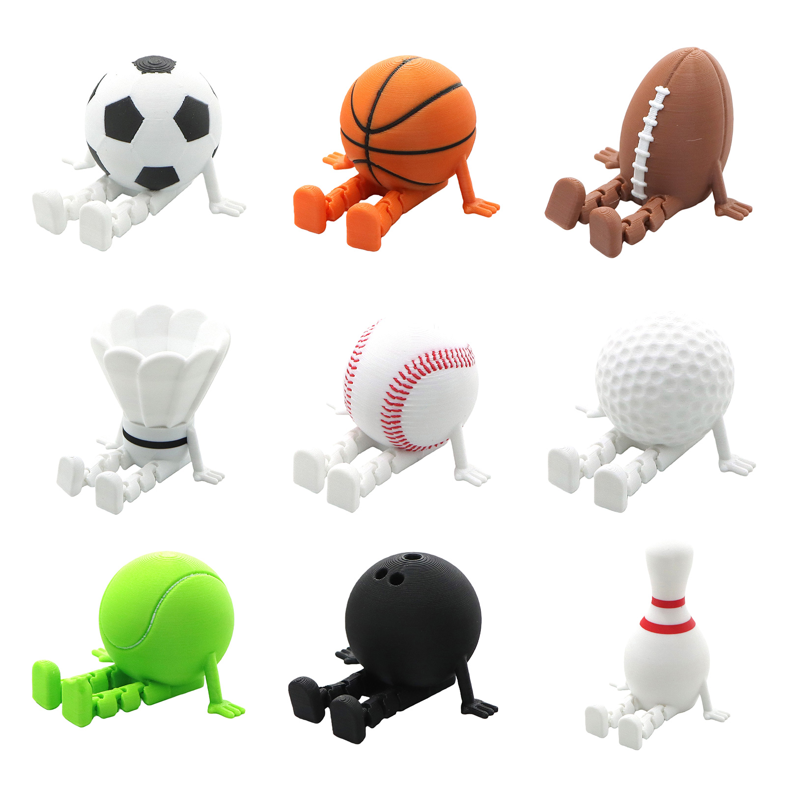 Sports Ball Buddies 3D Printed - огляд і ціна Home Office Student