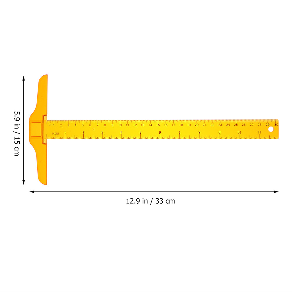 2Pcs T Shape Rulers Plastic Do - огляд і ціна Home Office Student