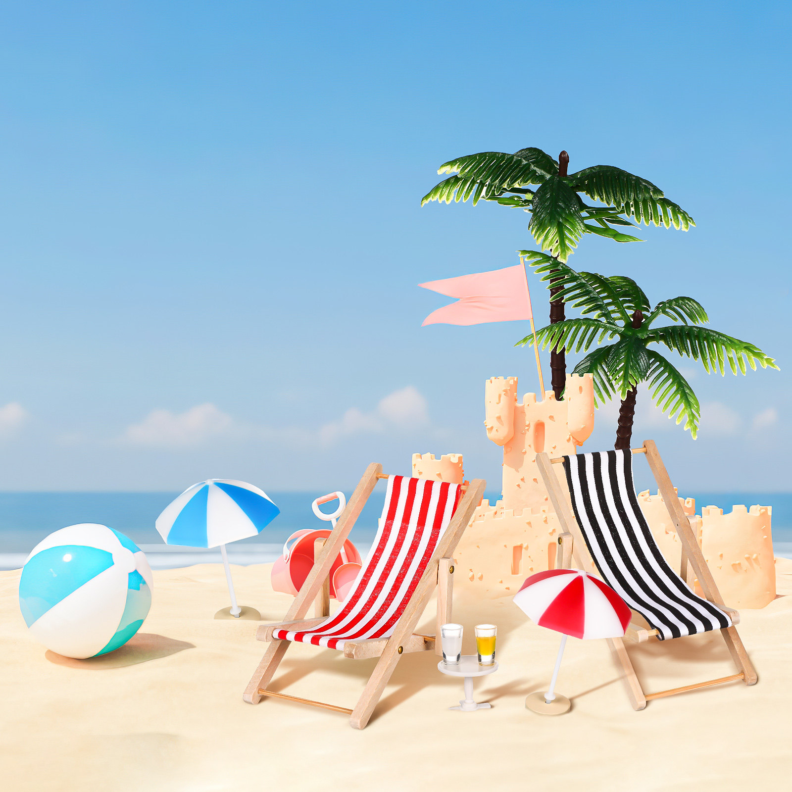 Mini Beach Landscape Ornament  - огляд і ціна Office Table Home