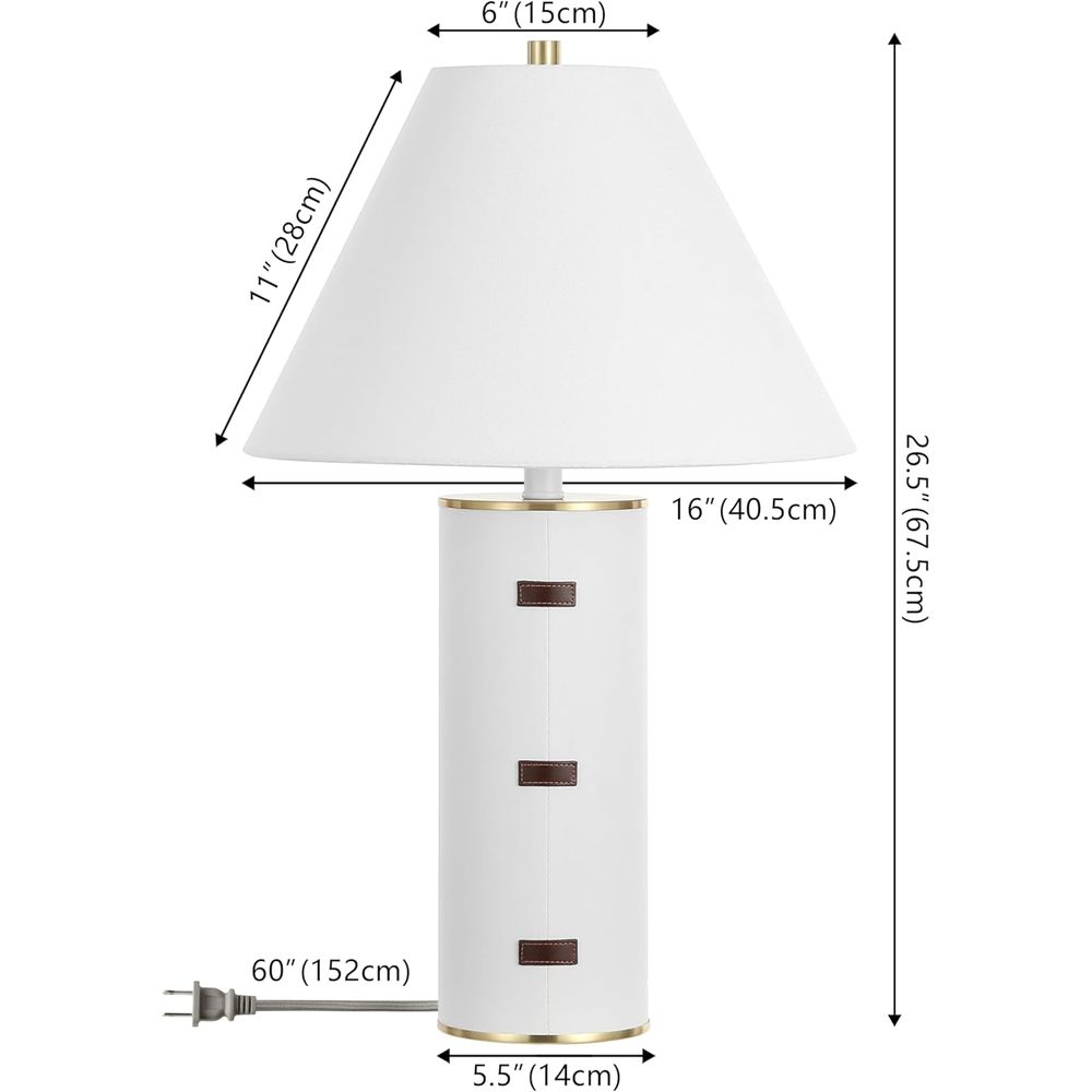 27-inch LED Table Lamp - White - огляд і ціна Office Table Home