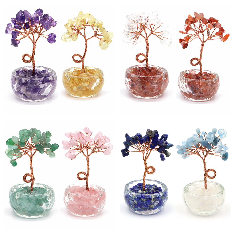 Natural Gemstone Crystal Lucky - огляд і ціна Home Office With Plants