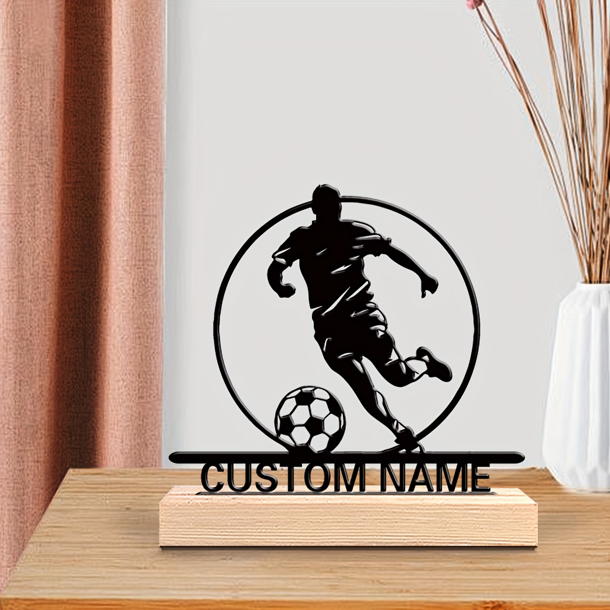 Custom Soccer Player Metal Sta - огляд і ціна Office Table Home