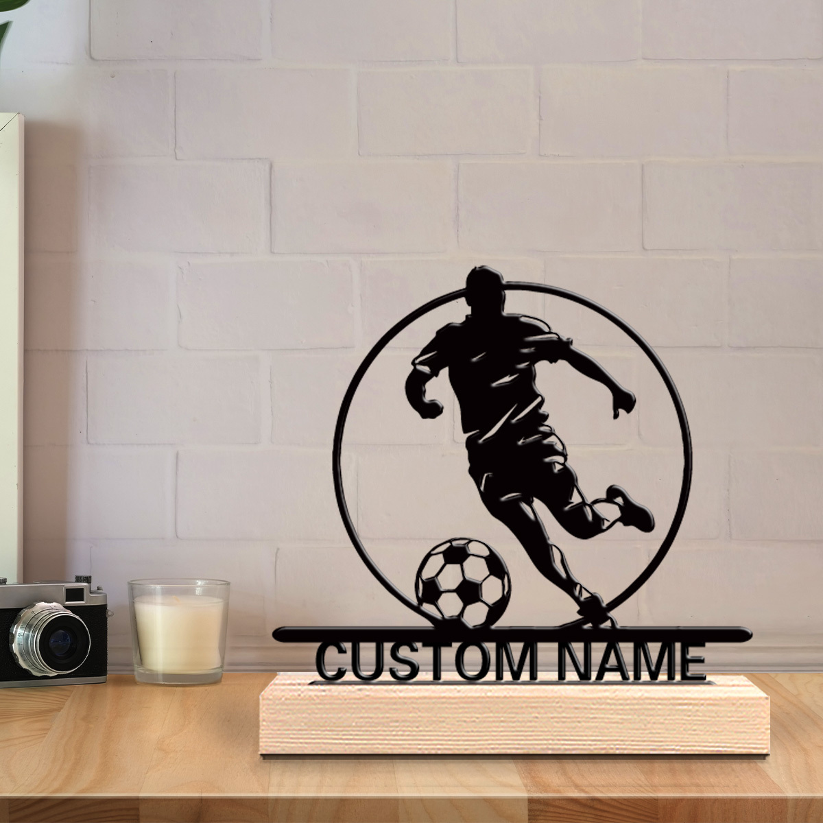 Custom Soccer Player Metal Sta - огляд і ціна Office Table Home