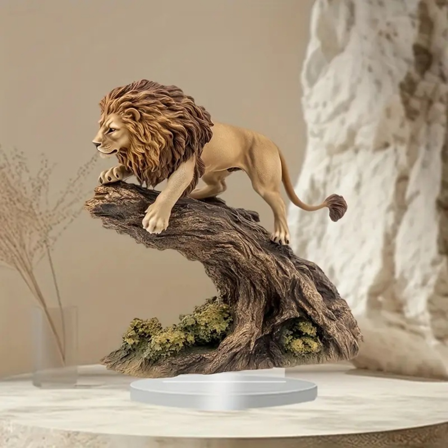 Male Lion Statue,2D Flat Anima - огляд і ціна Office Table Home