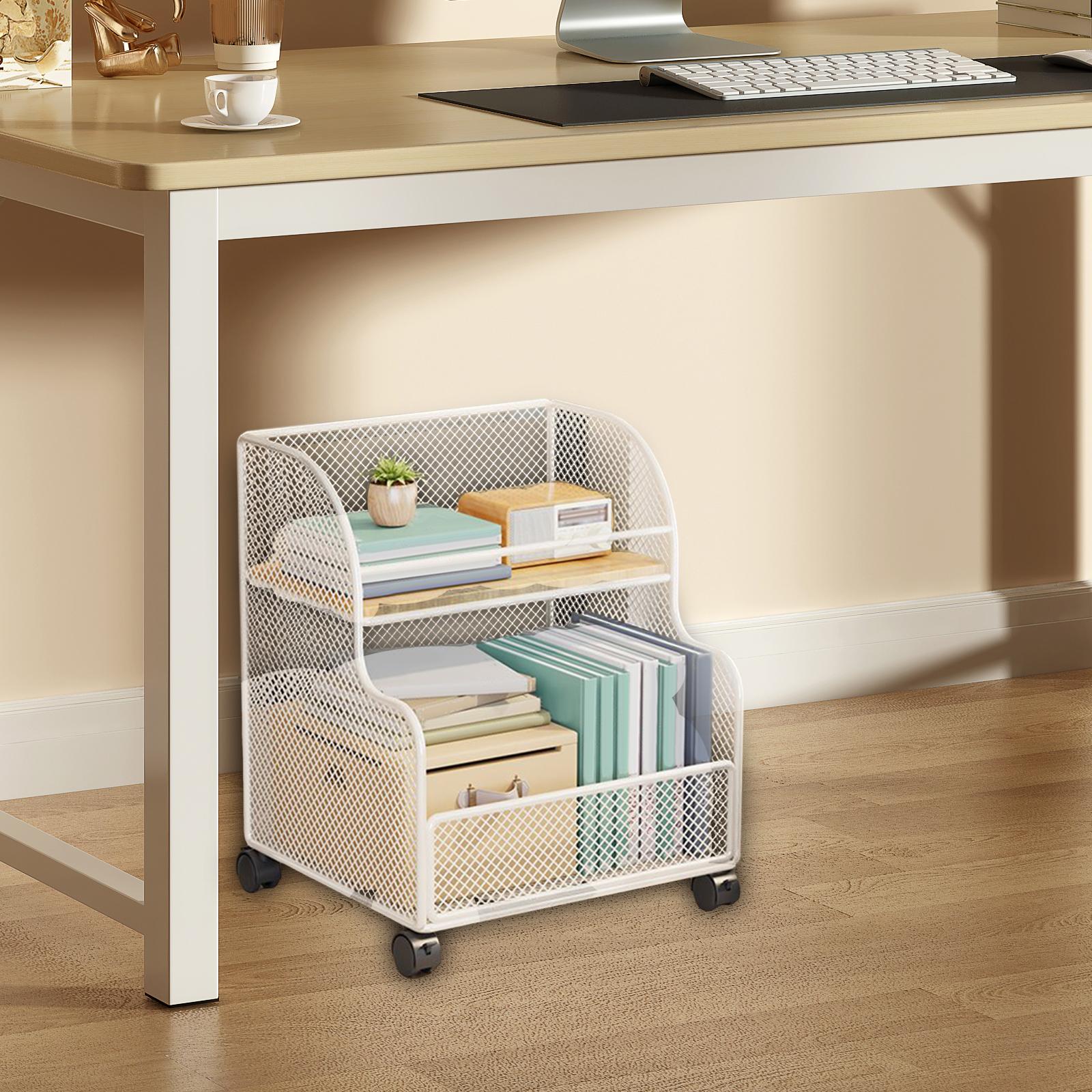 Under Desk Storage Rack Multip - огляд і ціна Rolling File Cart