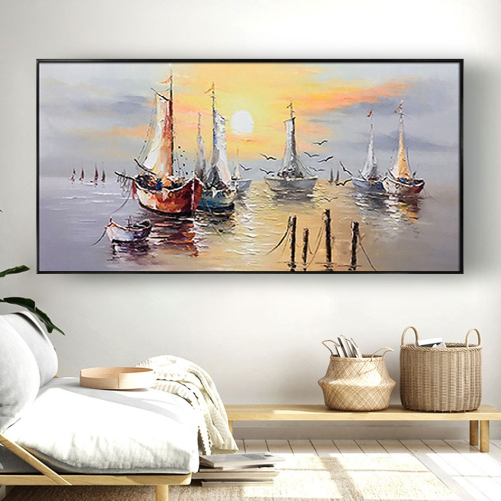 1pc Frameless Canvas Painting  - огляд і ціна Home Office Image