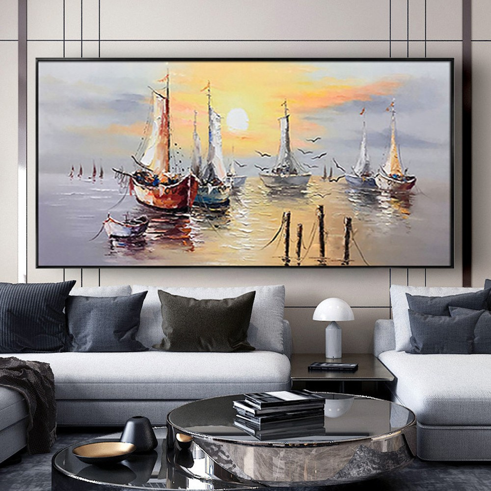 1pc Frameless Canvas Painting  - огляд і ціна Home Office Image