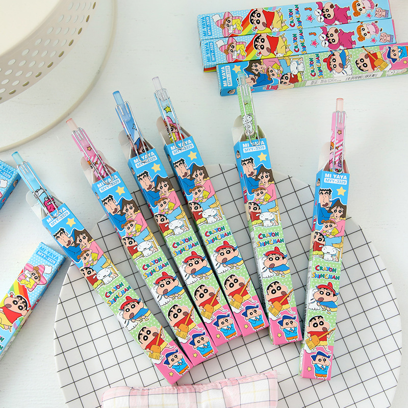 6Pcs Cartoon Crayon Shin-Chan  - огляд і ціна Home Office Student