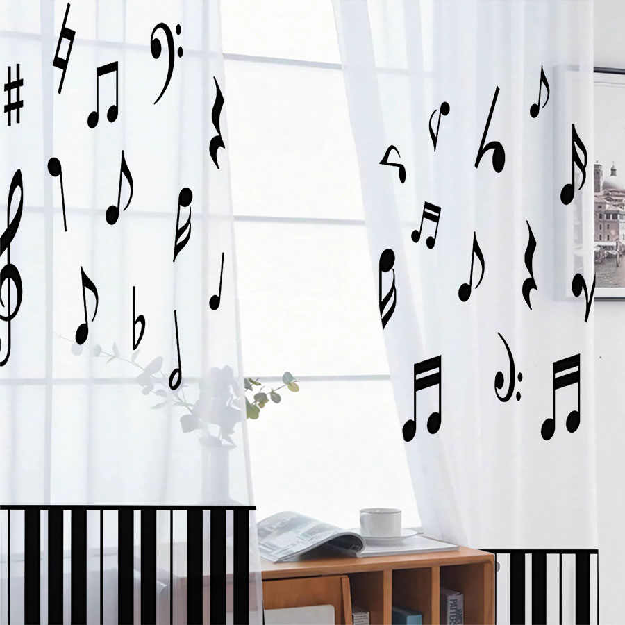 2PCS Digital Print Sheer Curta - огляд і ціна Home Office Rate