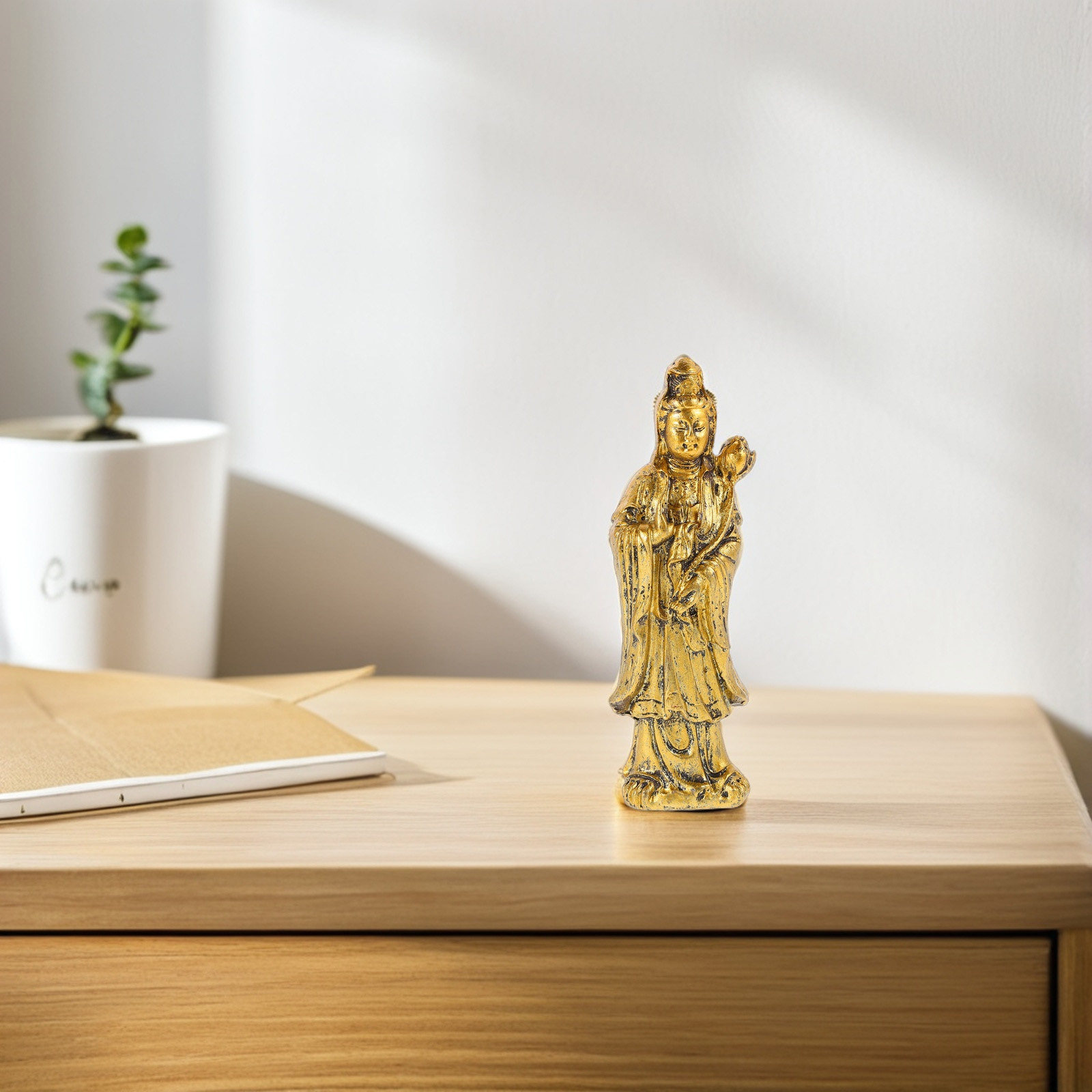 Elegant Vintage Yin Buddha Sta - огляд і ціна Office Table Home